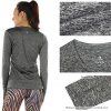 Workout Long Sleeve Shirts: Elevate Your Fitness in Charcoal, Ideal for Yoga, Running, and Gym (Size L)