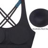 Exercise Tank Tops with Inbuilt Bra - Elevate Your Workout in Ladies's Strappy Athletic Yoga Tops, Perfect for Gym, Running, and Exercise