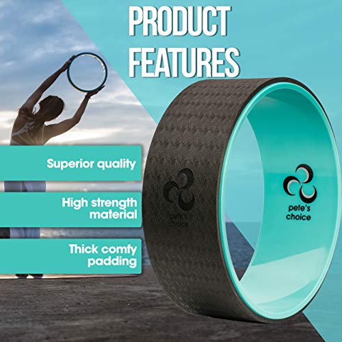 pete's choice Yoga Wheel with eBook, Yoga Strap