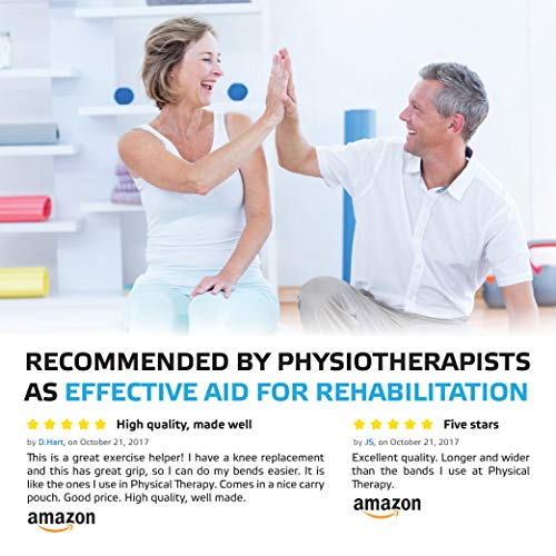 sport2people Stretching Strap for Yoga, Flexibility, Rehabilitation