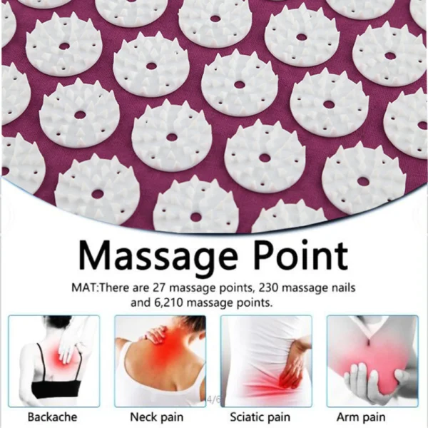Relieve Stress Acupressure Mat Massage2 Relieve Stress Acupressure Mat Massage 🧘♂️