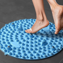 Acupressure foot massage mat designed for muscle relaxation and improved circulation, featuring unique pressure points for a soothing experience.