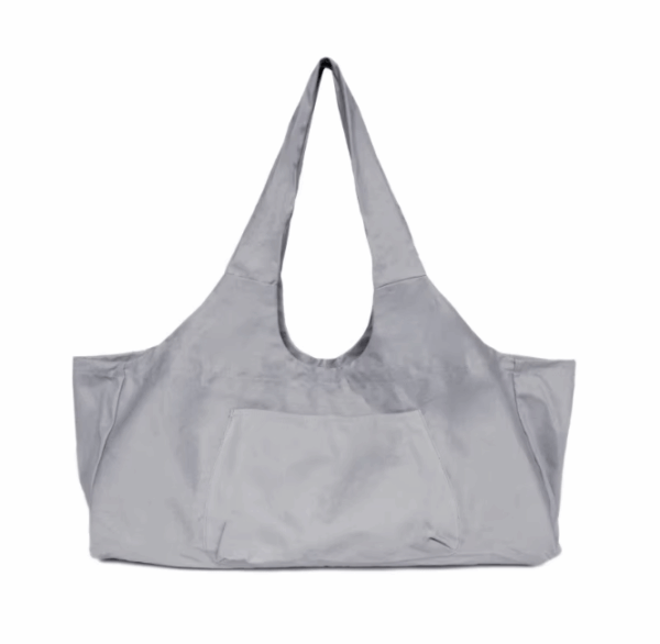 Breathable Canvas Yoga Mat Bag with Convenient Side Pocket for Easy Storage