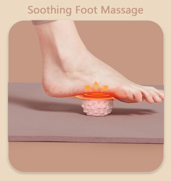 Compact TEP massage ball for muscle tension relief, designed for trigger point therapy and easy portability.