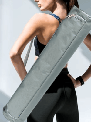 Yoga mat bag made from durable Oxford fabric with an adjustable strap for versatile carrying, perfect for yoga, Pilates, and fitness lovers.