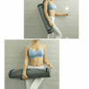 Durable Canvas Yoga Mat Bag with Full Zip and Adjustable Strap for Easy Travel